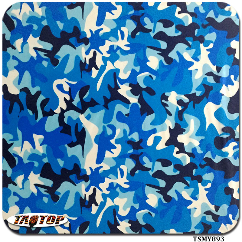 ITAATOP TSMY893 0.5m * 2m pva 수문 필름 블루 카모 패턴 물 전송 인쇄 필름